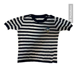 Vintage Design Donald Duck Striped T-shirt.